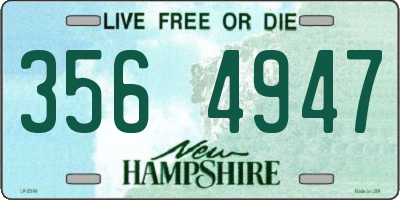 NH license plate 3564947