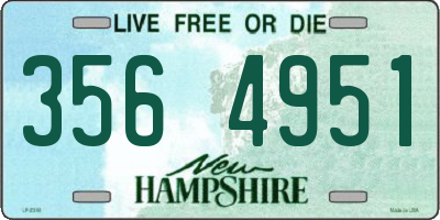 NH license plate 3564951