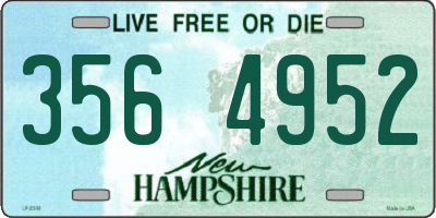NH license plate 3564952
