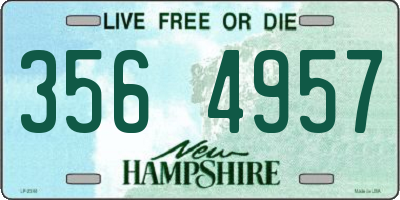 NH license plate 3564957