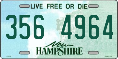 NH license plate 3564964