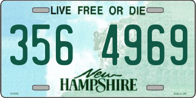 NH license plate 3564969