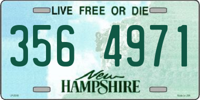 NH license plate 3564971
