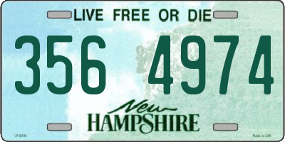 NH license plate 3564974