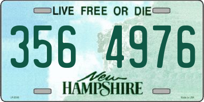 NH license plate 3564976