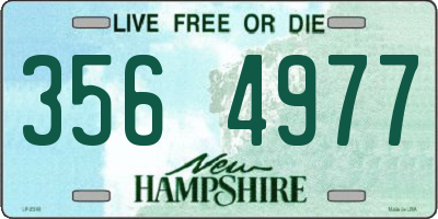 NH license plate 3564977