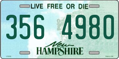 NH license plate 3564980
