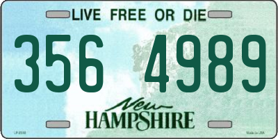 NH license plate 3564989