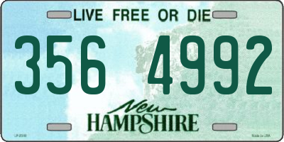 NH license plate 3564992