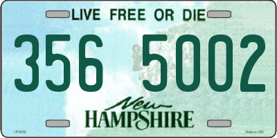 NH license plate 3565002
