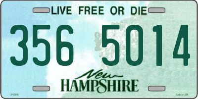 NH license plate 3565014