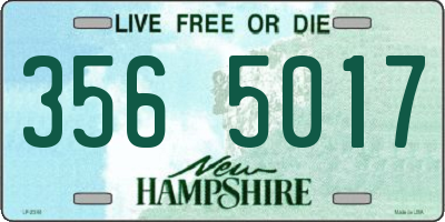 NH license plate 3565017
