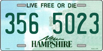 NH license plate 3565023