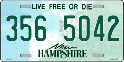 NH license plate 3565042