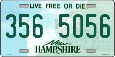NH license plate 3565056