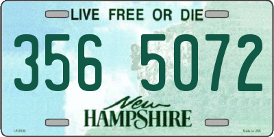 NH license plate 3565072