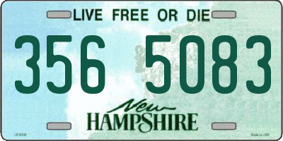 NH license plate 3565083