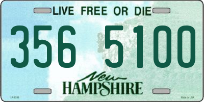 NH license plate 3565100