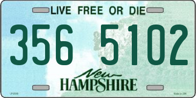 NH license plate 3565102