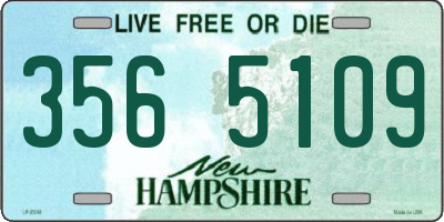 NH license plate 3565109