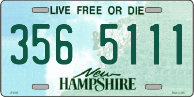 NH license plate 3565111