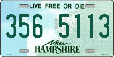 NH license plate 3565113
