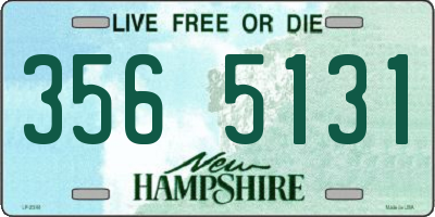 NH license plate 3565131