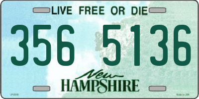 NH license plate 3565136