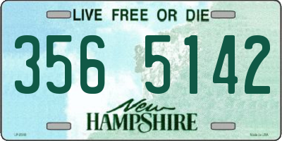 NH license plate 3565142