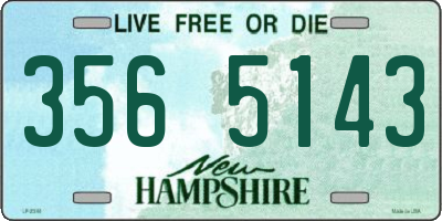 NH license plate 3565143