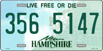 NH license plate 3565147