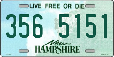NH license plate 3565151
