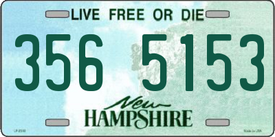 NH license plate 3565153