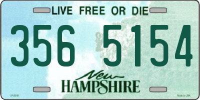 NH license plate 3565154