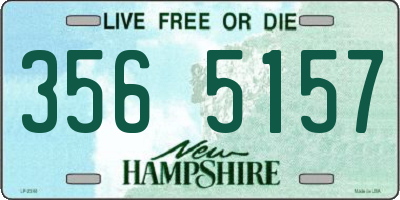NH license plate 3565157