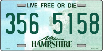 NH license plate 3565158