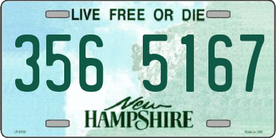NH license plate 3565167