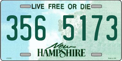 NH license plate 3565173