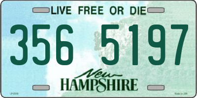 NH license plate 3565197