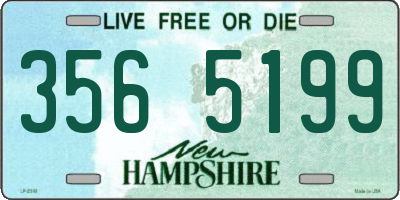 NH license plate 3565199