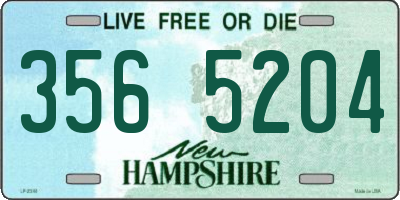 NH license plate 3565204
