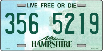 NH license plate 3565219