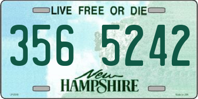 NH license plate 3565242