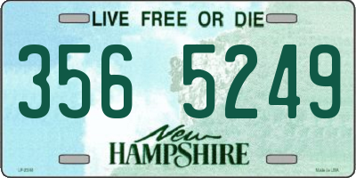 NH license plate 3565249