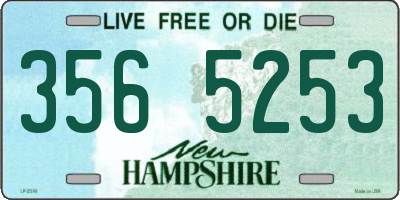 NH license plate 3565253