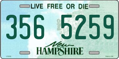 NH license plate 3565259