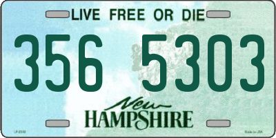 NH license plate 3565303