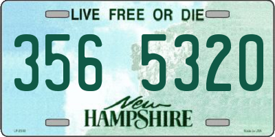 NH license plate 3565320