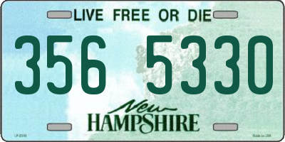 NH license plate 3565330