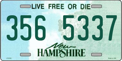 NH license plate 3565337